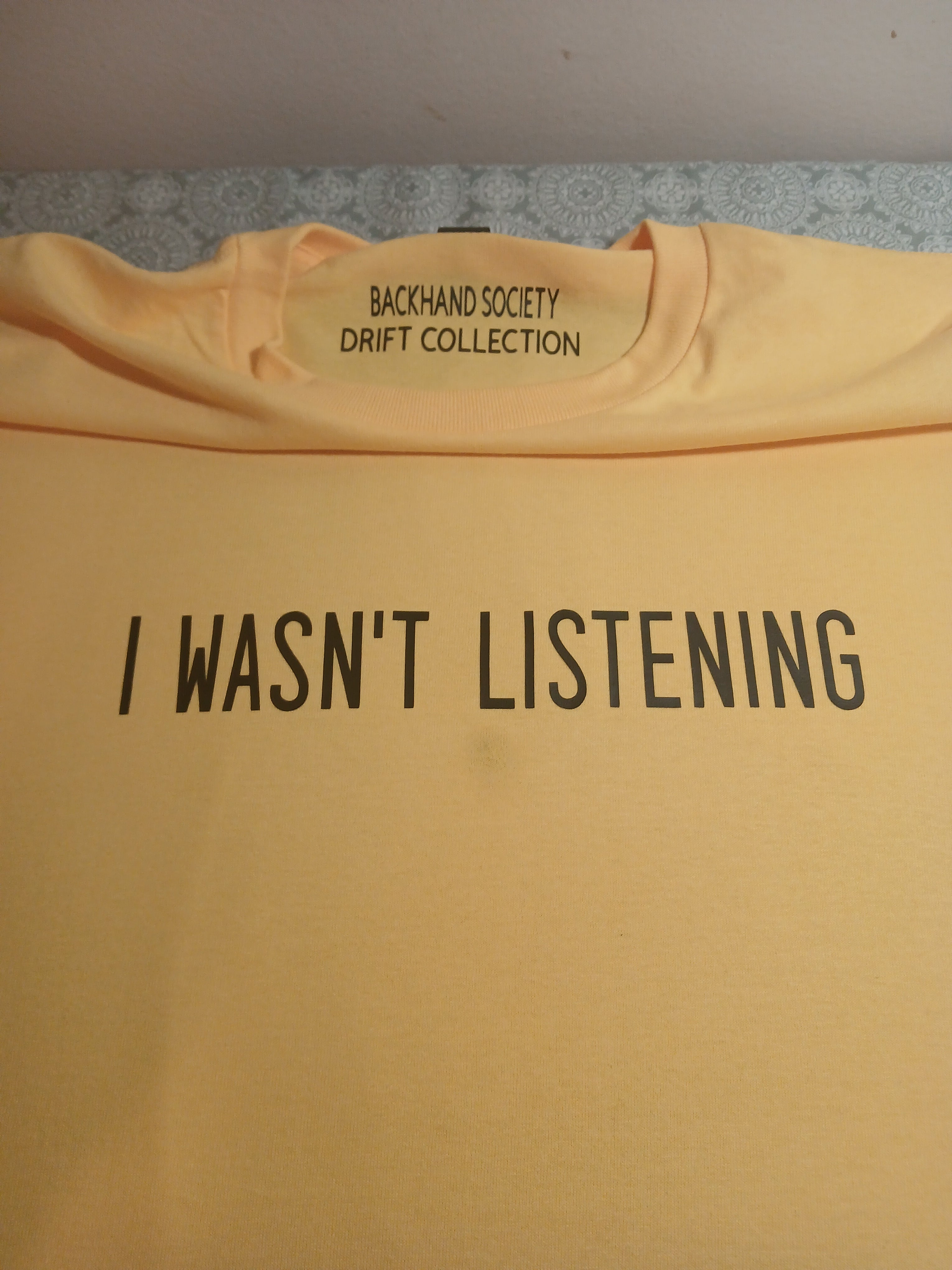 I Wasn't Listening
