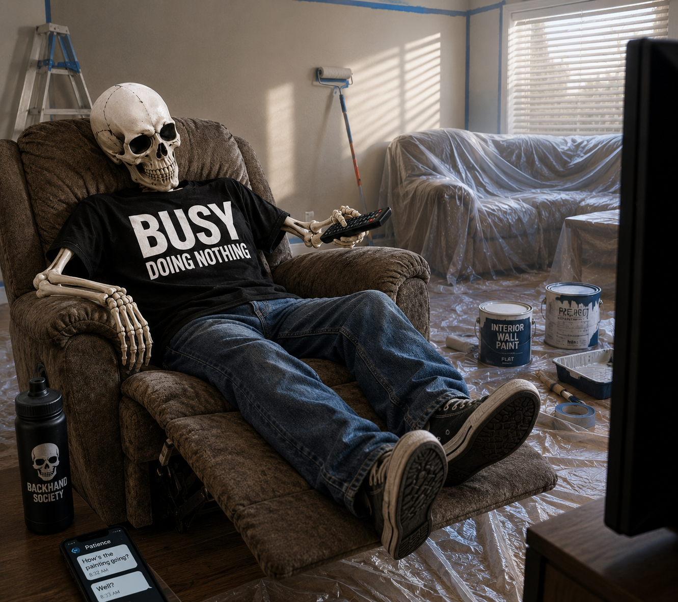 BUSY doing nothing.