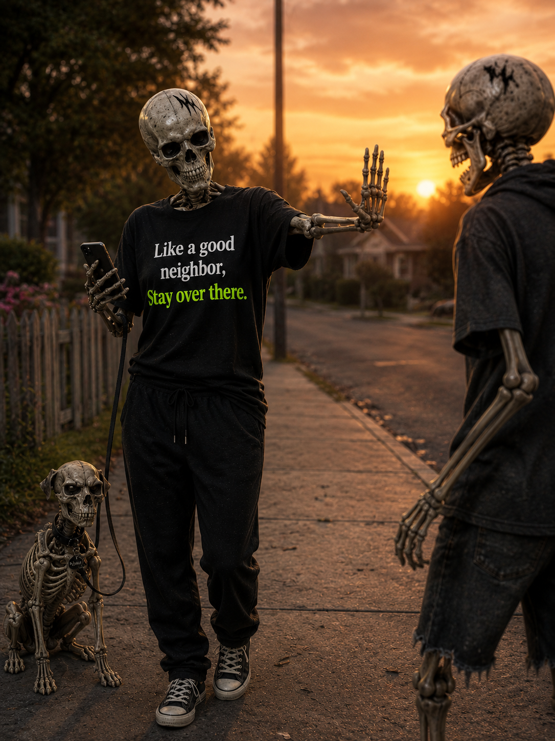 Like a good neighbor, Stay over there.