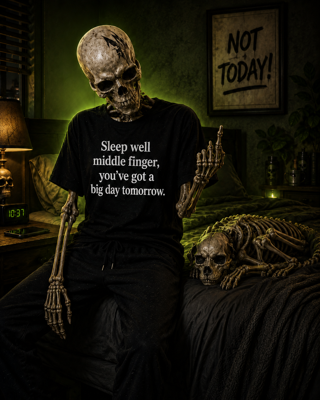 Sleep Well Middle Finger, You've Got a Big Day Tomorrow